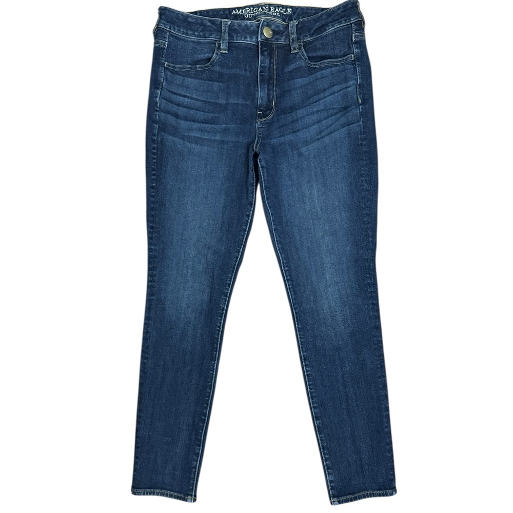 American Eagle Outfitters Women's Dark Blue 360 Super Stretch Skinny Jegging Sz8
